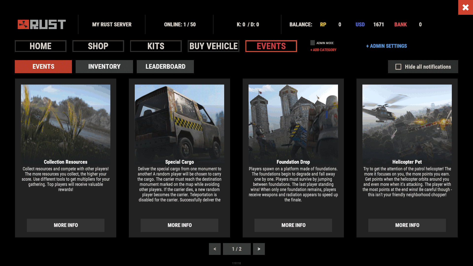 MultiEvents - Добавляет на ваш сервер се...